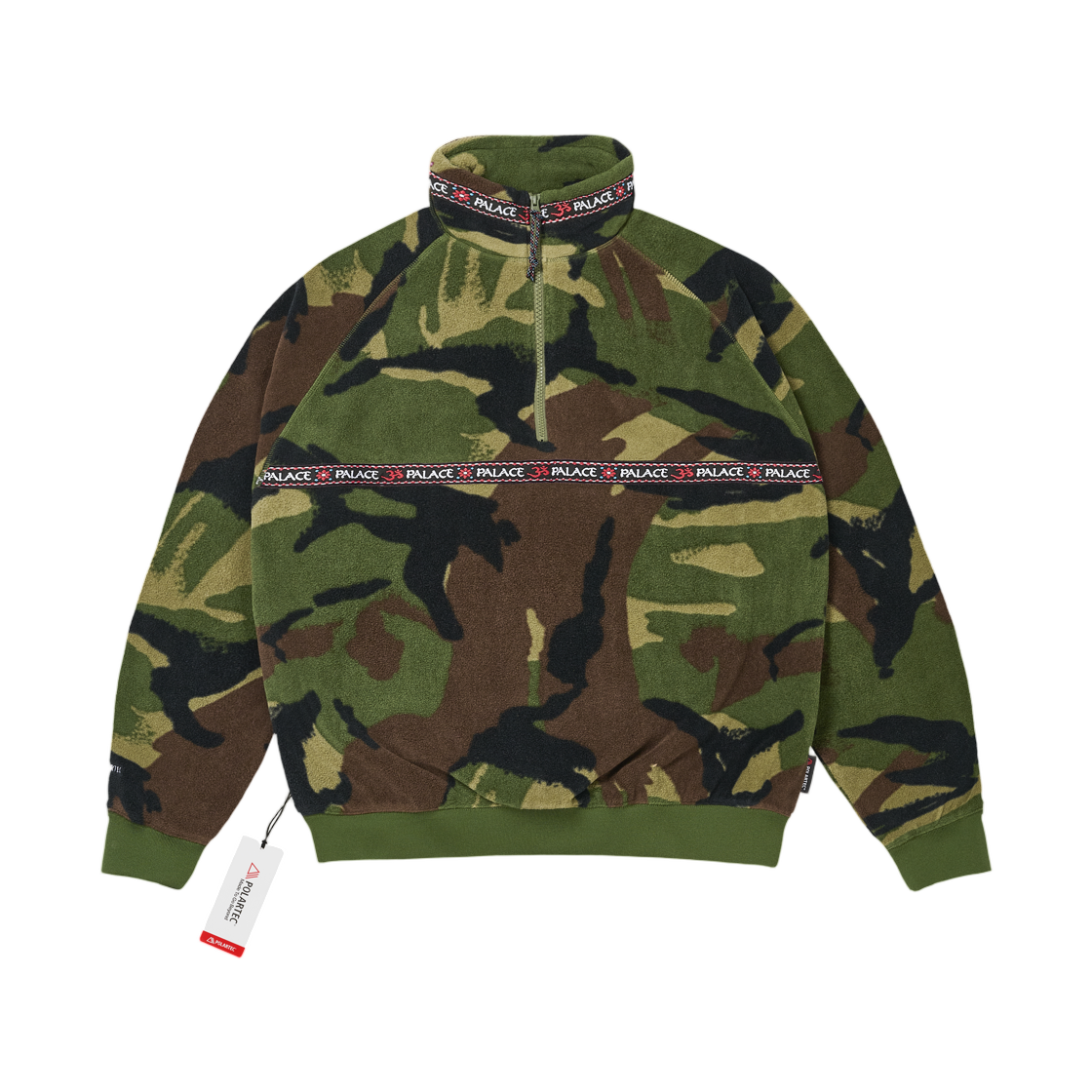 팔라스 폴라텍 OM 1/4 집 우드랜드 카모 - 25FW(Palace Polartec OM 1/4 Zip Woodland Camo - 25FW) - 1
