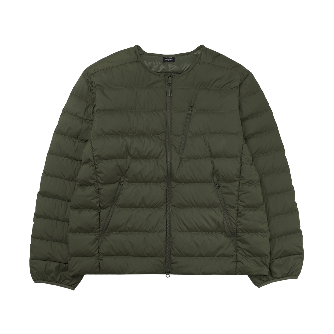 무신사 스탠다드 시티 레저 라운드 넥 라이트 다운 자켓 카키(Musinsa Standard City Leisure Round Neck Light Down Jacket Khaki)