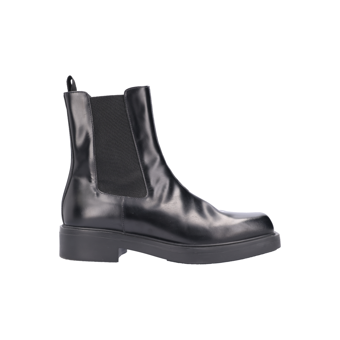 ITNE6CE6L7P8 Prada 2UG006 Black Ankle Boots Size 8.5