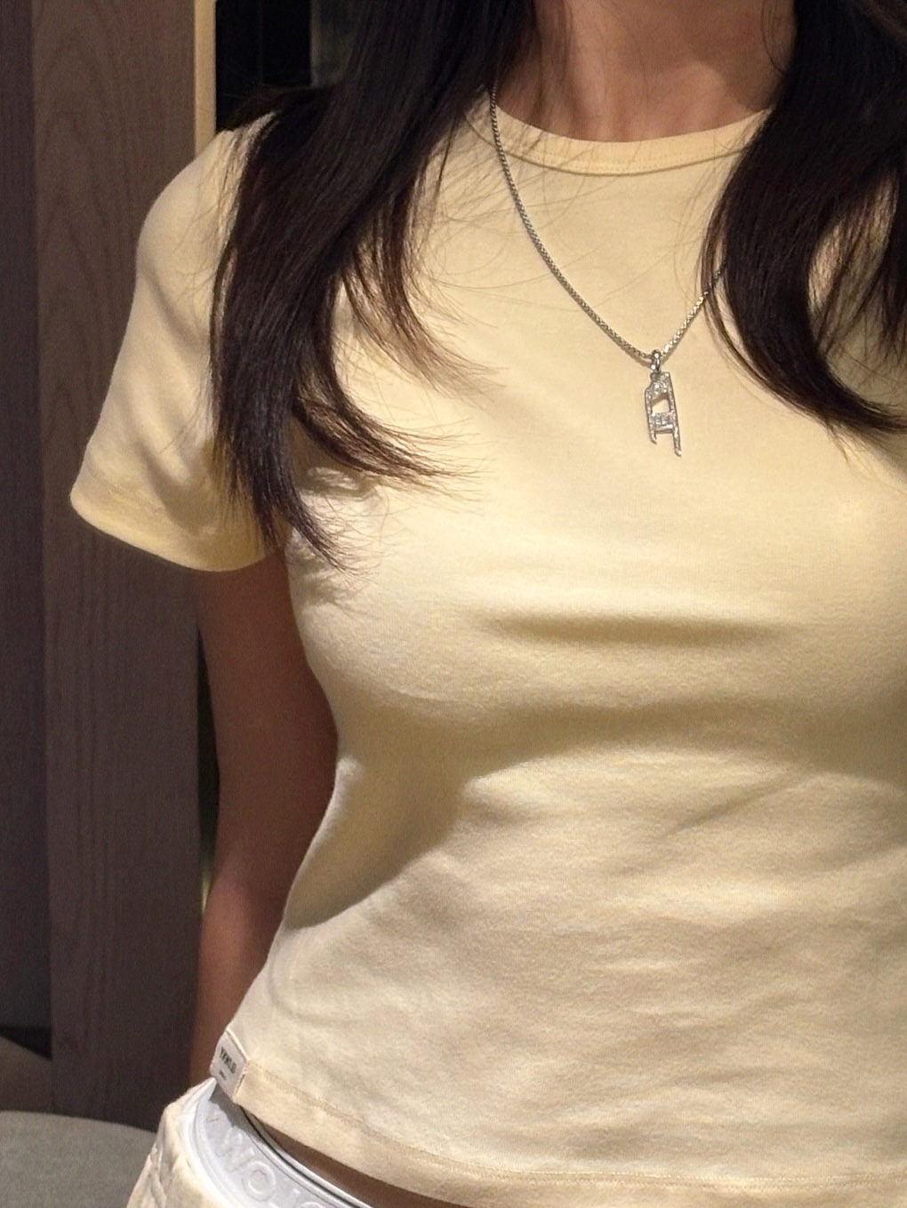 Diesel Dx1624040 Stainless Steel Pendant Necklace Silver 착용 스타일