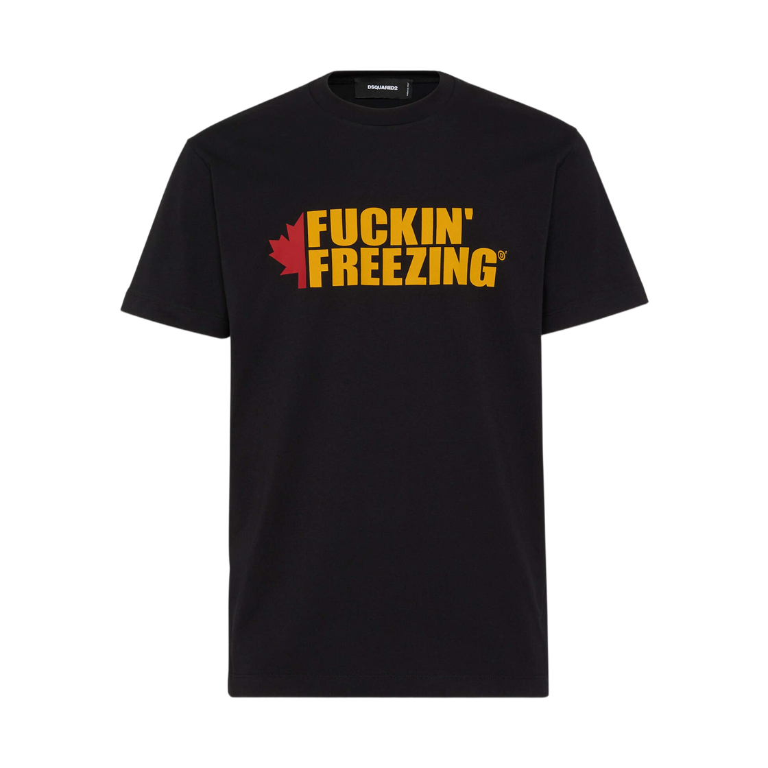 디스퀘어드2 쿨 핏 슬로건 티셔츠 블랙(Dsquared2 Cool Fit Slogan T-Shirt Black)