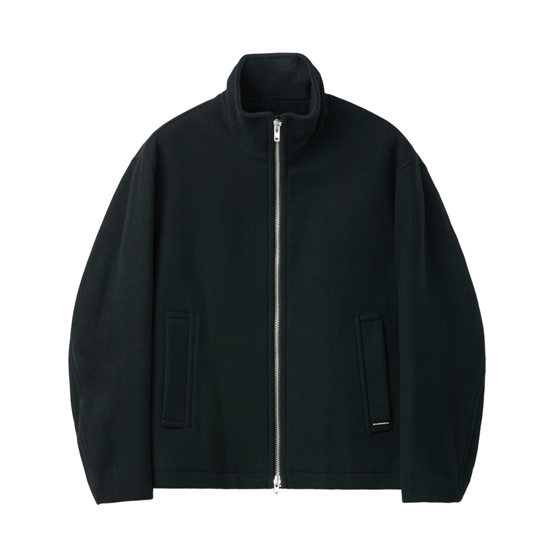 커스텀멜로우 울 하이넥 재킷 블랙(Customellow Wool High Neck Jacket Black)