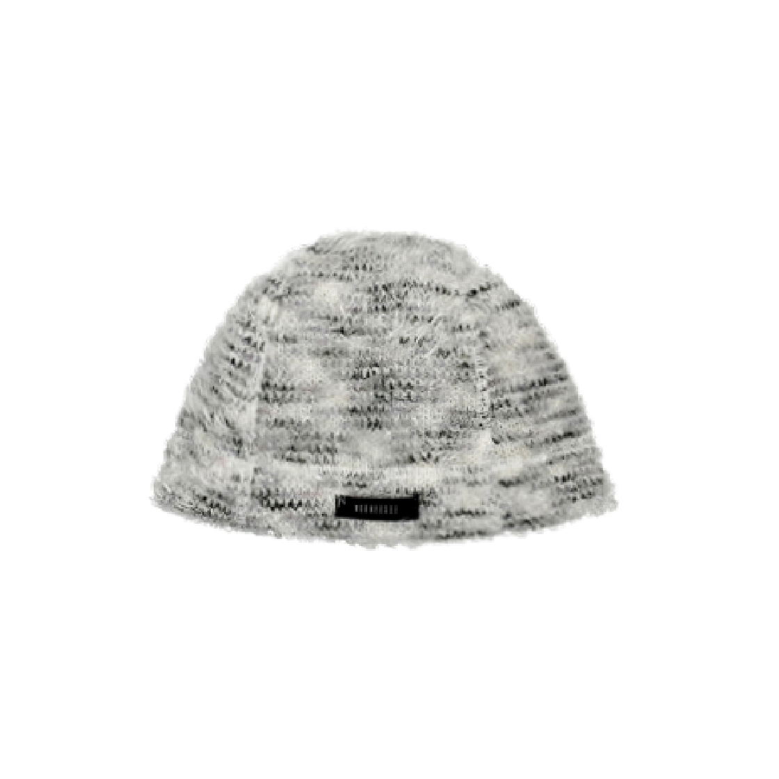 KS4CABN001WI Kookeesee Hairy Knit Beanie Hat White