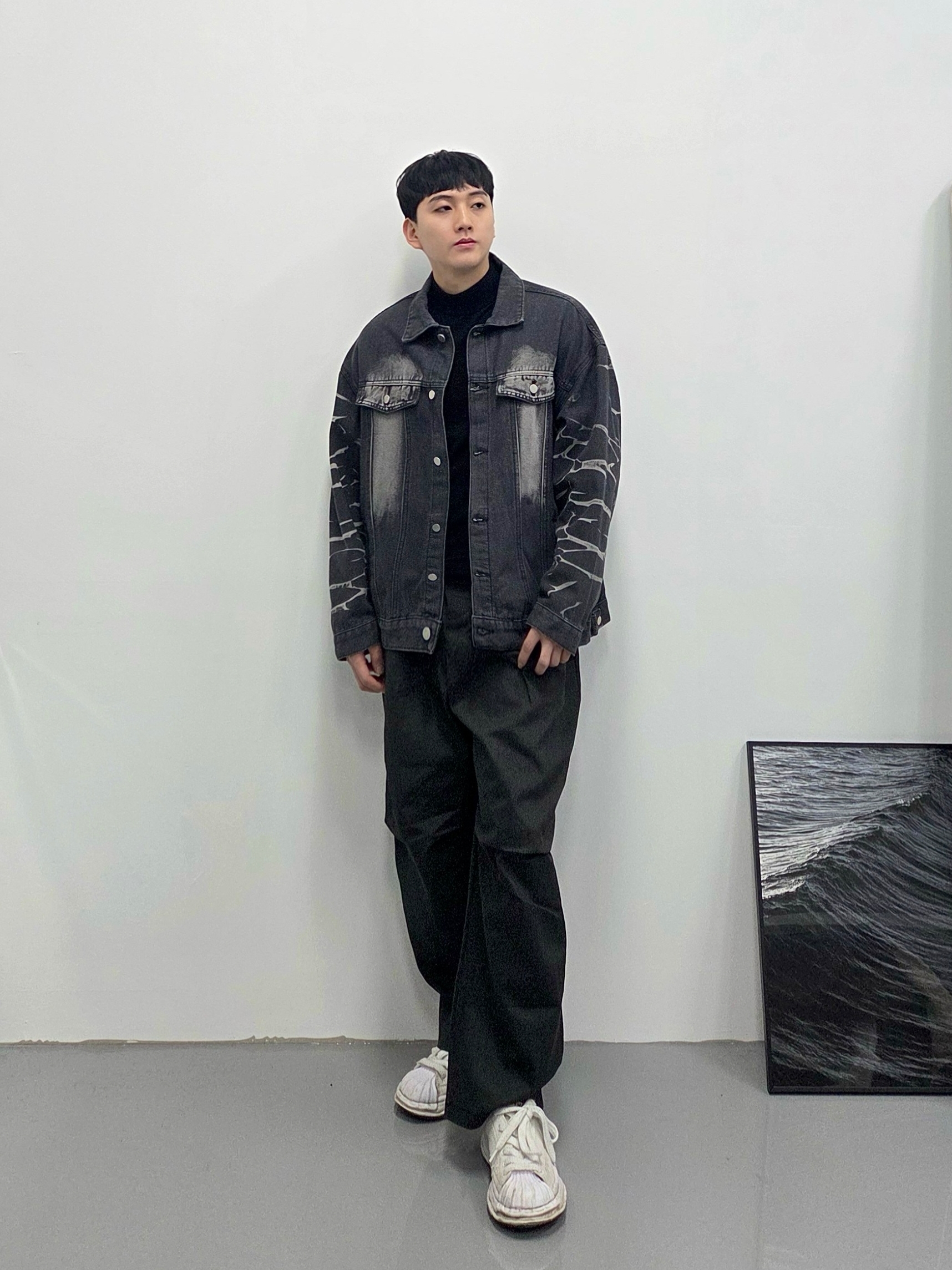 Maison Mihara Yasuhiro Blakey OG Sole Canvas Low-top Sneakers White 착용 스타일