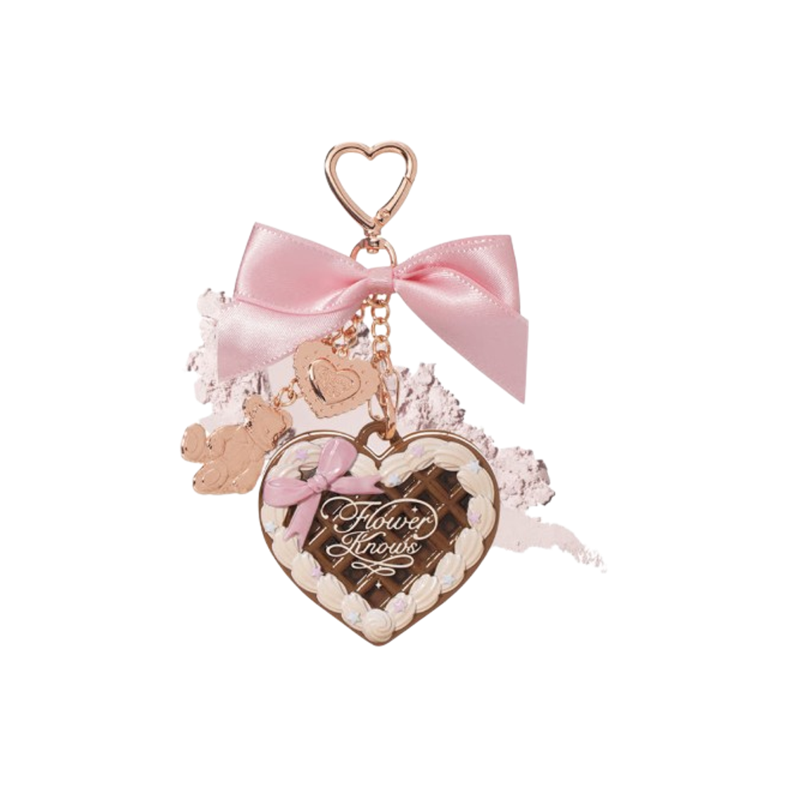 플라워노즈 스위티 베어 컬렉션 미니 세팅 파우더 & 참 세트 01 코코아(Flower Knows Sweetie Bear Collection Mini Setting Powder & Charm Set 01 Cocoa)