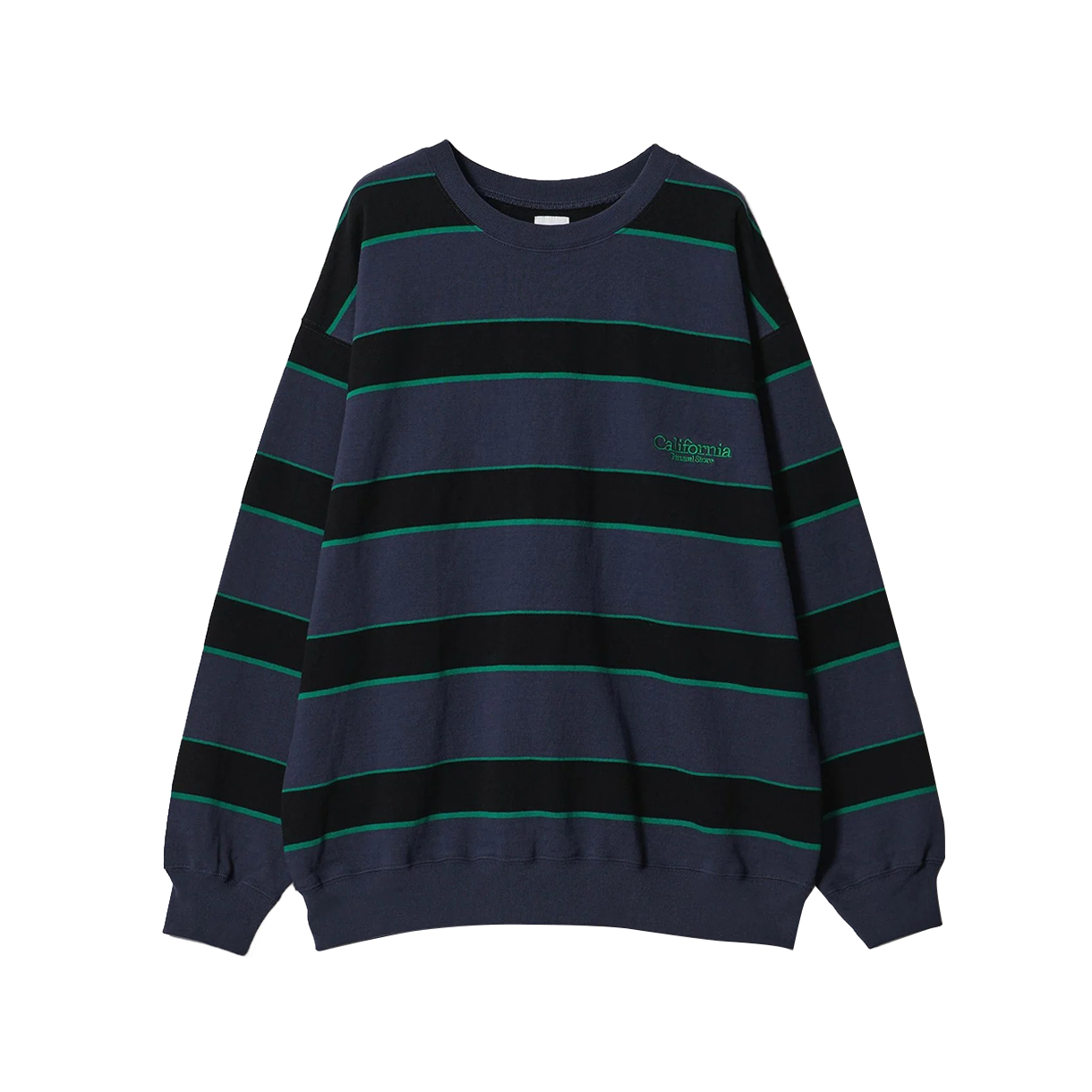 캘리포니아 제너럴 스토어 오가닉 보더 스웨트 크루 네이비 - 26SS(California General Store Organic Border Sweat Crew Navy - 26SS)