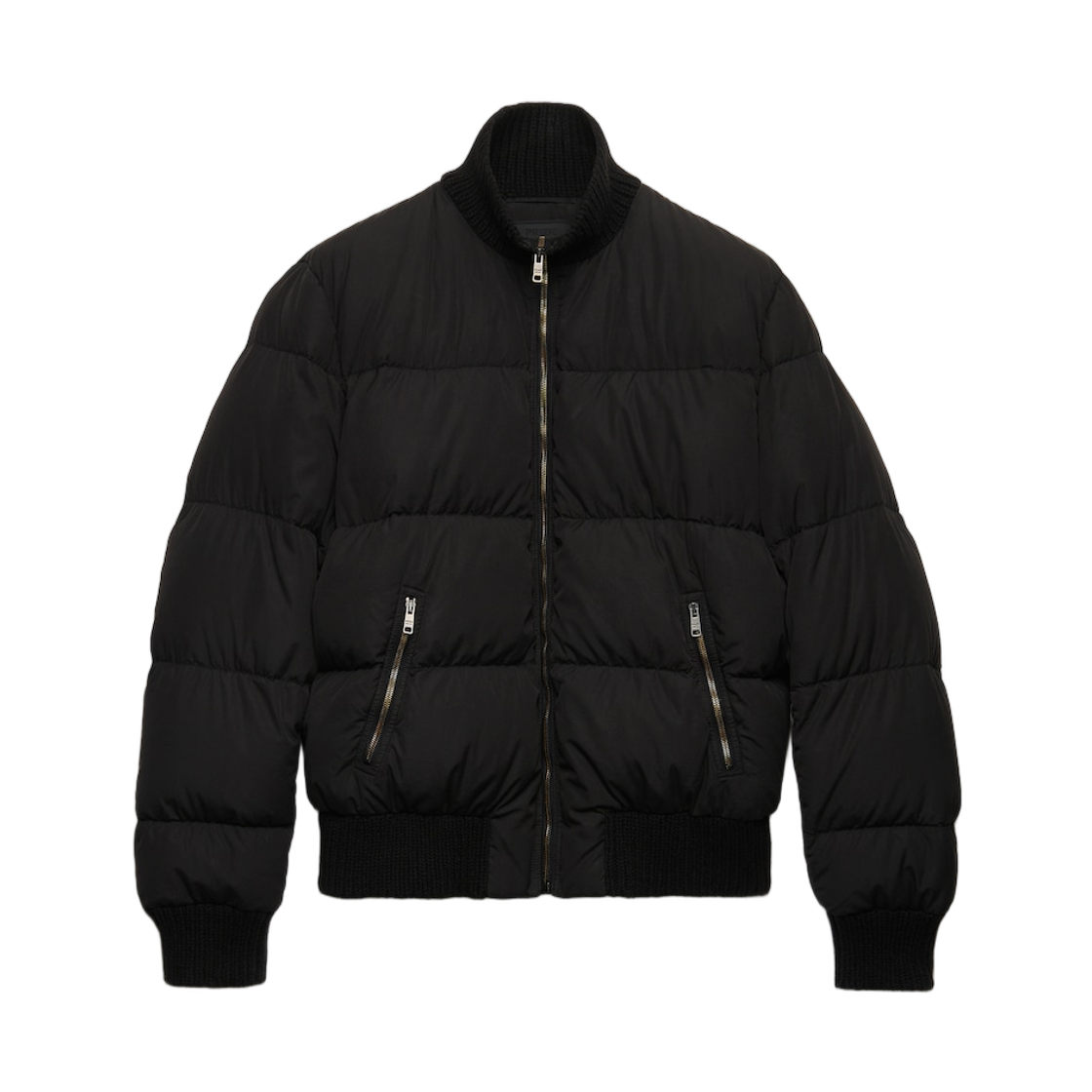 프라다 미디움 웨이트 코튼 다운 자켓 블랙(Prada Medium-Weight Cotton Down Jacket Black)
