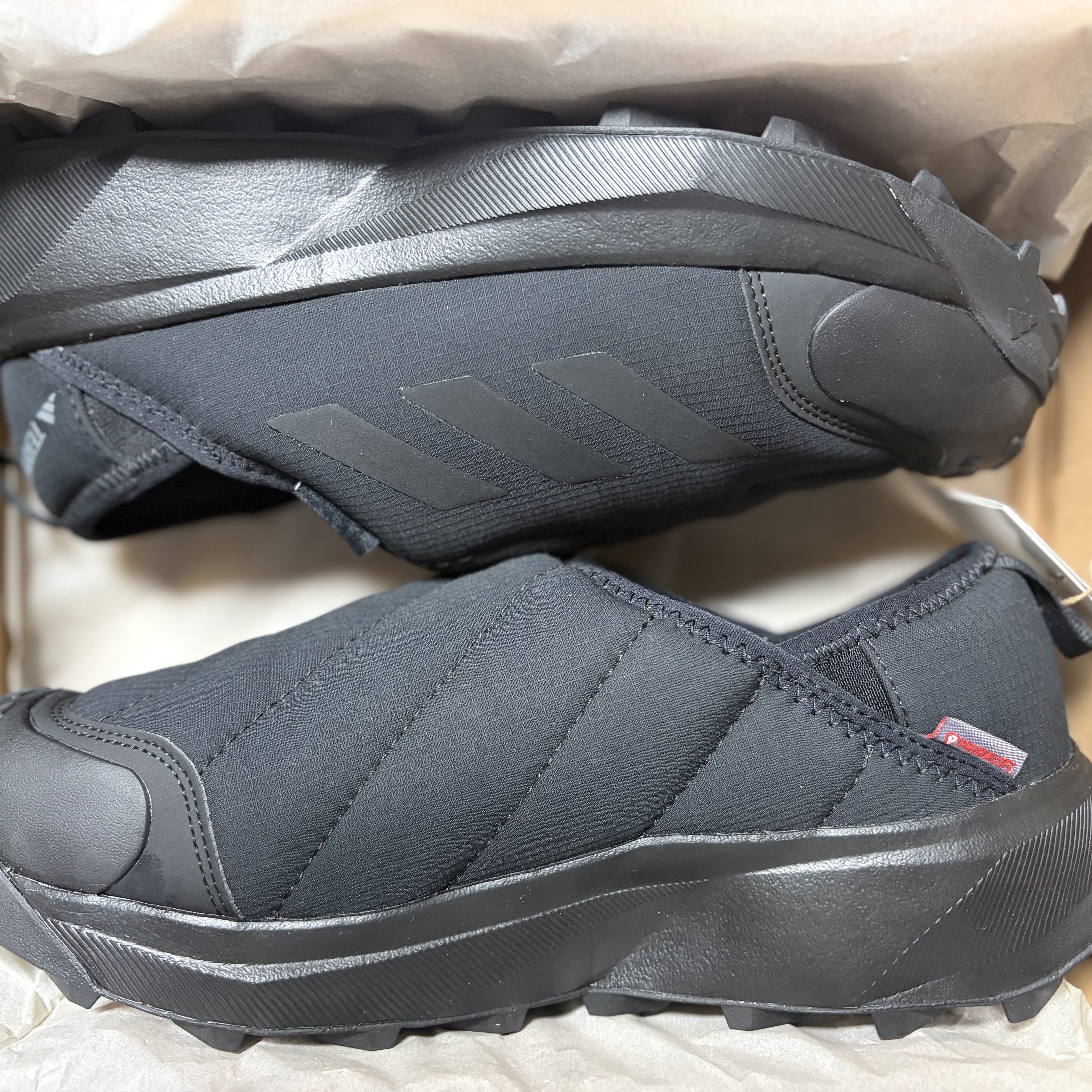 Adidas Terrex Winter Slip-On Coldready Boot Core Black Grey Four 착용 스타일 - 2
