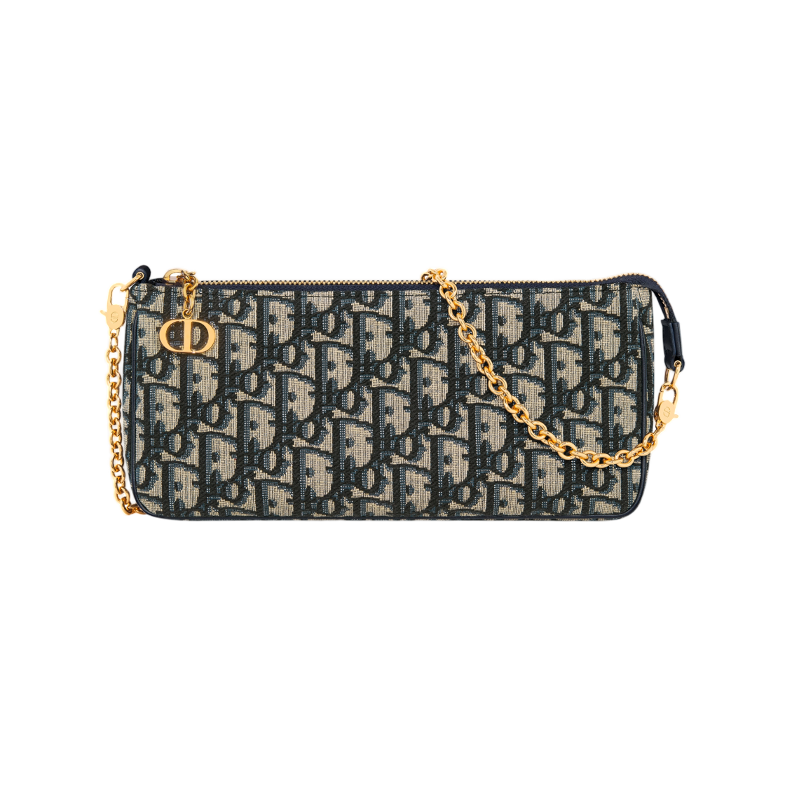 디올 30 몽테인 체인 파우치 디올 오블리크 자카드 블루(Dior 30 Montaigne Chain Pouch Dior Oblique Jacquard Blue) - 1
