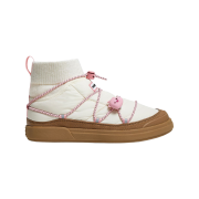 (W) Hunter x Zanmang Loopy In and Out Puffer Lace Up Boots White