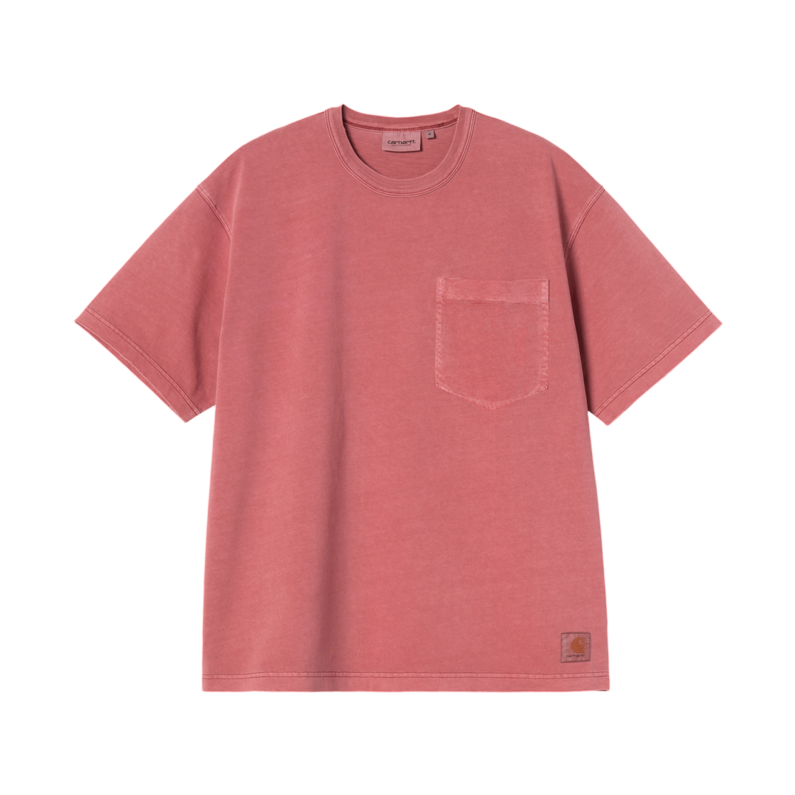 I035957-33G-B7 Carhartt WIP S/S Torion Pocket T-Shirt Marsala Grind Washed