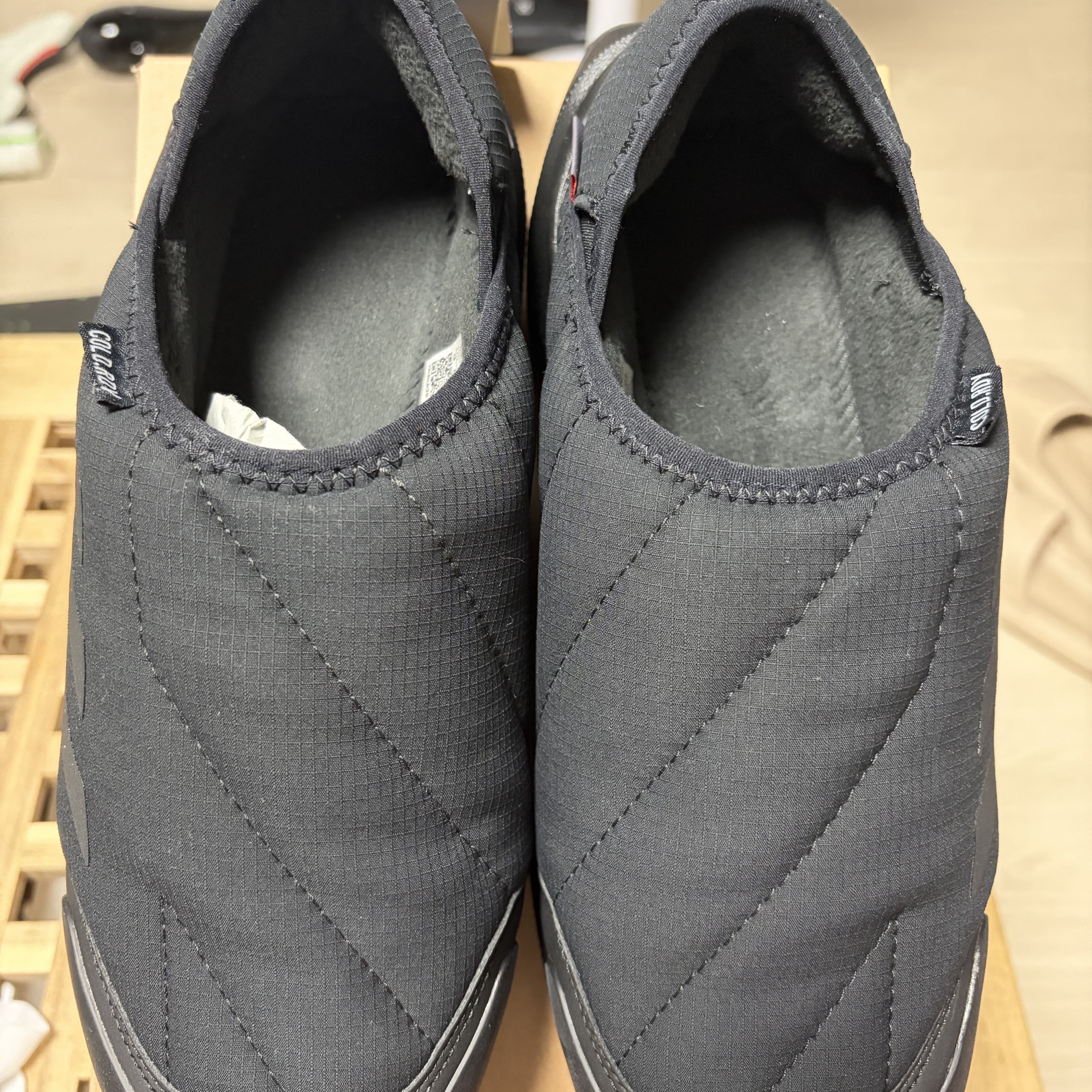Adidas Terrex Winter Slip-On Coldready Boot Core Black Grey Four 착용 스타일 - 4