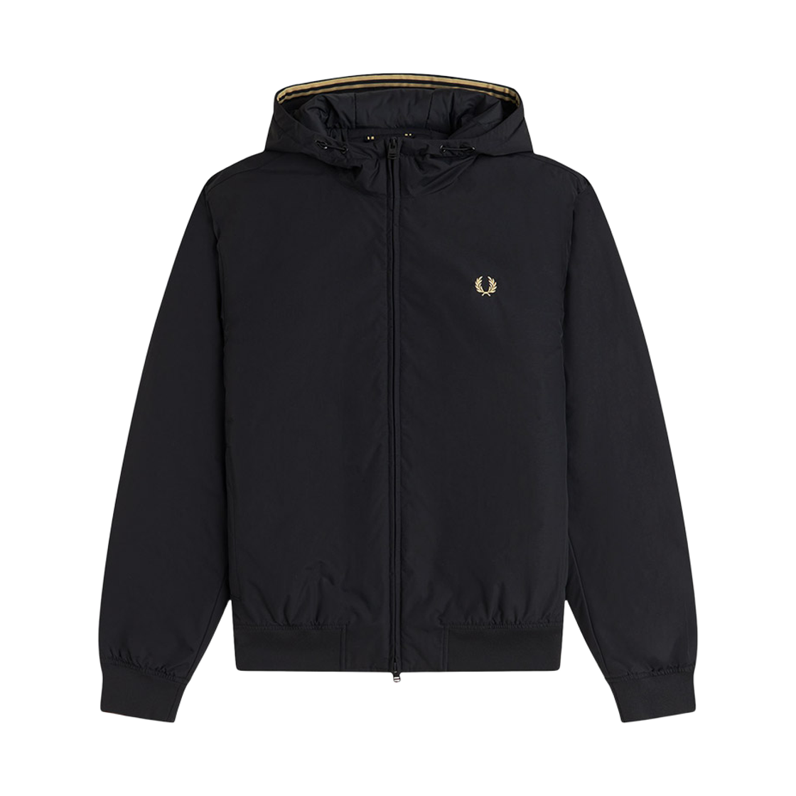 프레드 페리 후디드 브렌댐 재킷 블랙(Fred Perry Hooded Brentham Jacket Black)