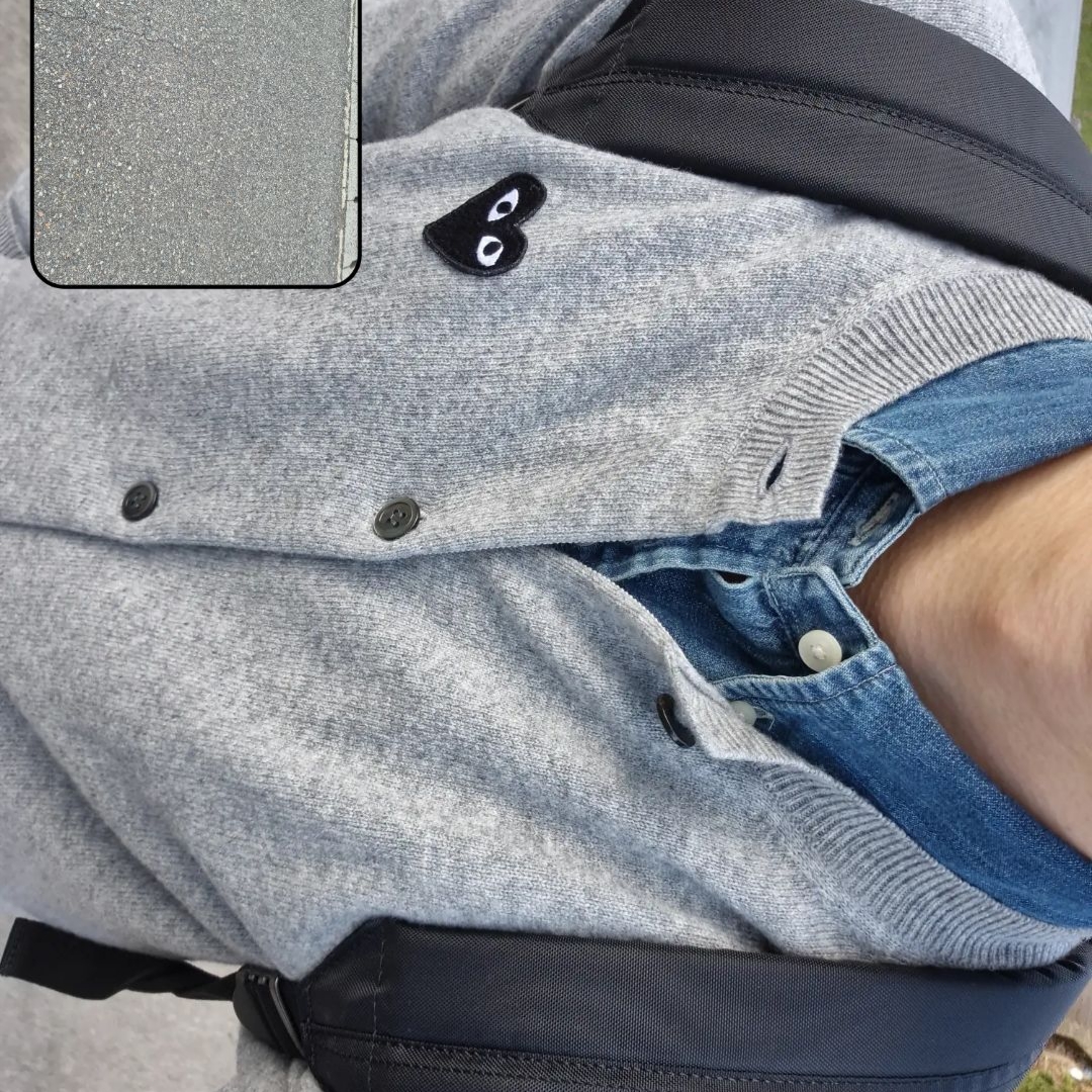 Play Comme des Garcons Black Heart Knit Cardigan Grey, [30%적립] Polo Ralph Lauren Custom Fit Denim Shirt Navy 착용 스타일
