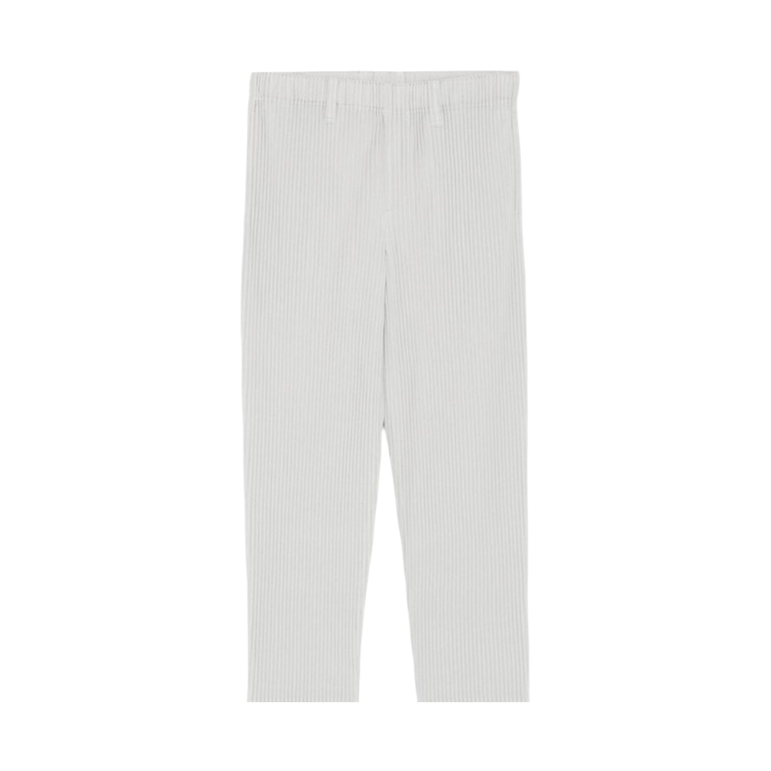 HP58-JF550-11 Homme Plisse Issey Miyake Basic Pleated Trousers Light Grey