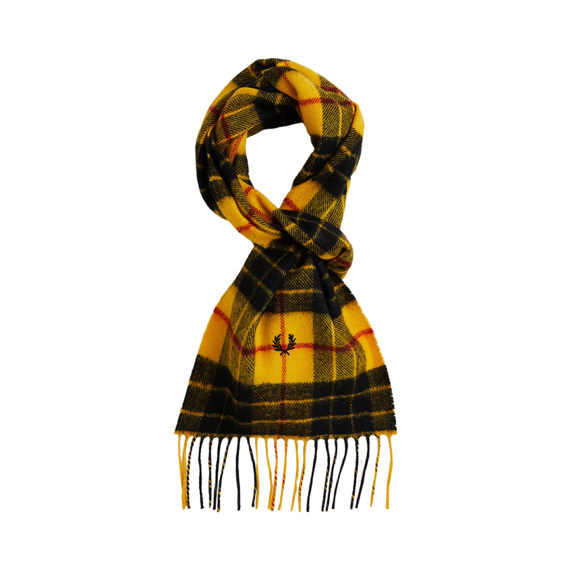 CFPU2538137-Z91 Fred Perry Lambswool Tartan Scarf Macleod Tartan