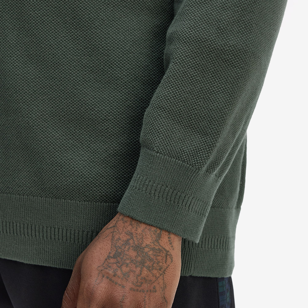 프레드 페리 피케 스티치 니트 코트 그린(Fred Perry Pique Stitch Knit Court Green) - 4