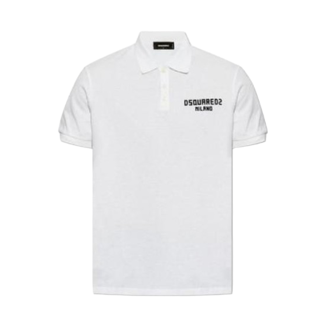 디스퀘어드2 다이드 테니스 핏 밀라노 폴로 화이트(Dsquared2 Dyed Tennis Fit Milano Polo White)