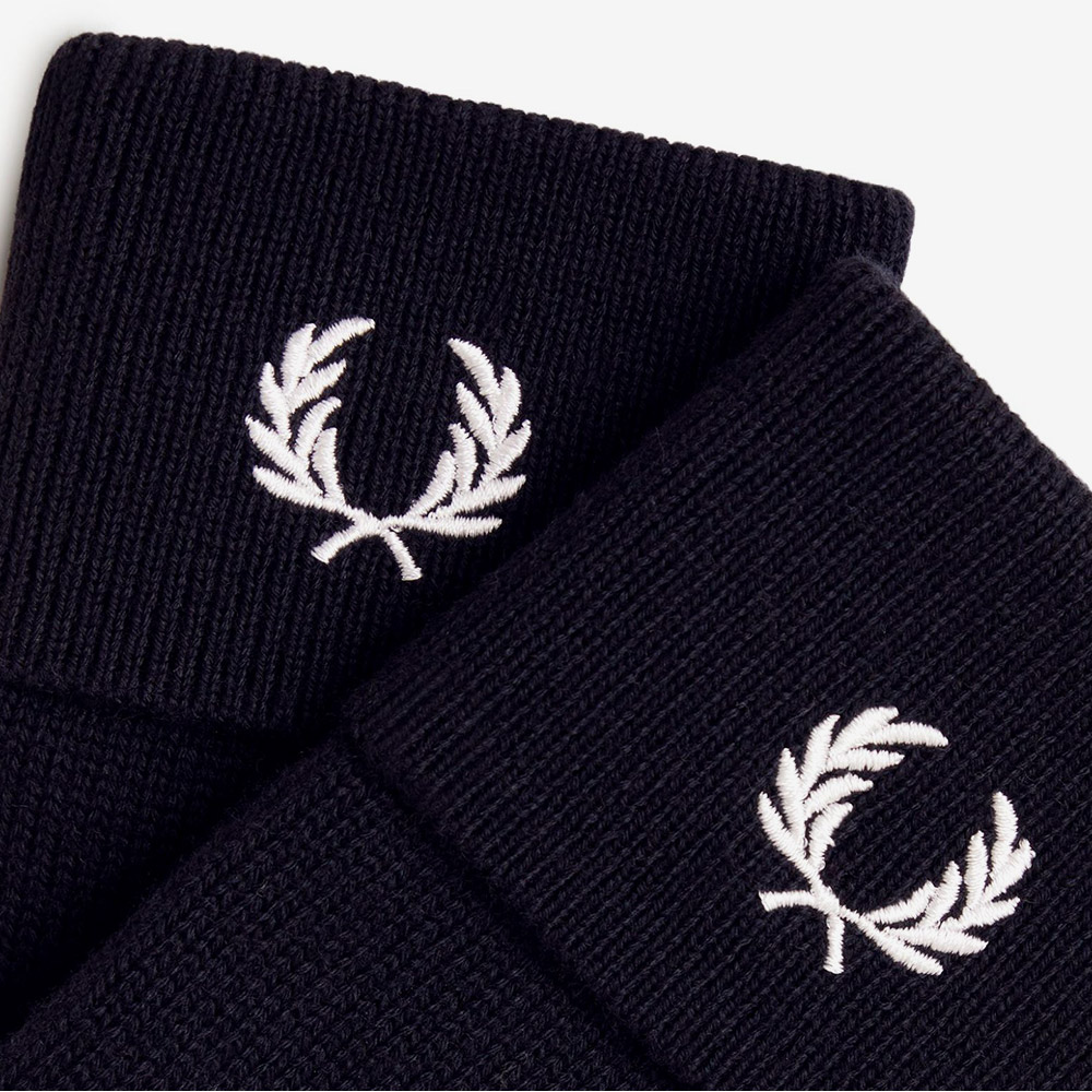 프레드 페리 클래식 울 글러브 네이비 스노우화이트(Fred Perry Classic Wool Gloves Navy Snow White) - 2