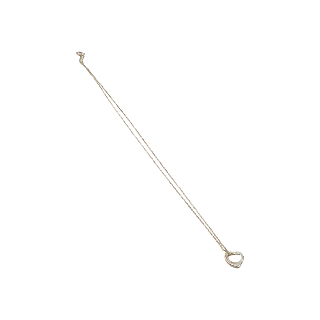 ITIGMK7BE83T Tiffany & Co. Elsa Peretti Open Heart Pendant Necklace in 925 Sterling Silver