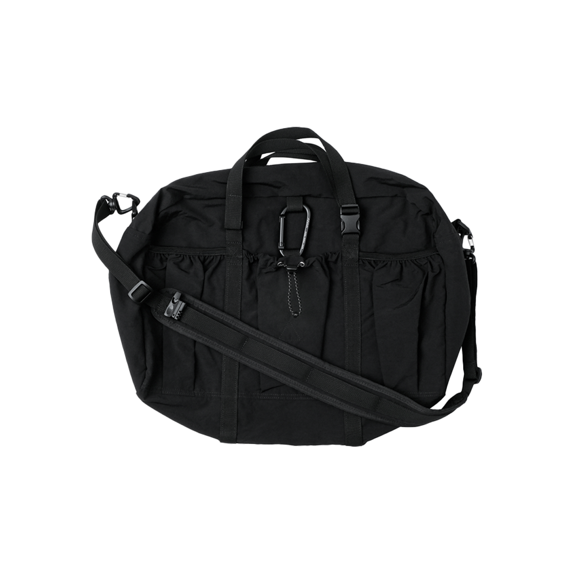에메모가든 에메모 보스턴백 075 나일론 슬러브 블랙(mmogarden mmo Boston Bag 075 Nylon Slub Black)