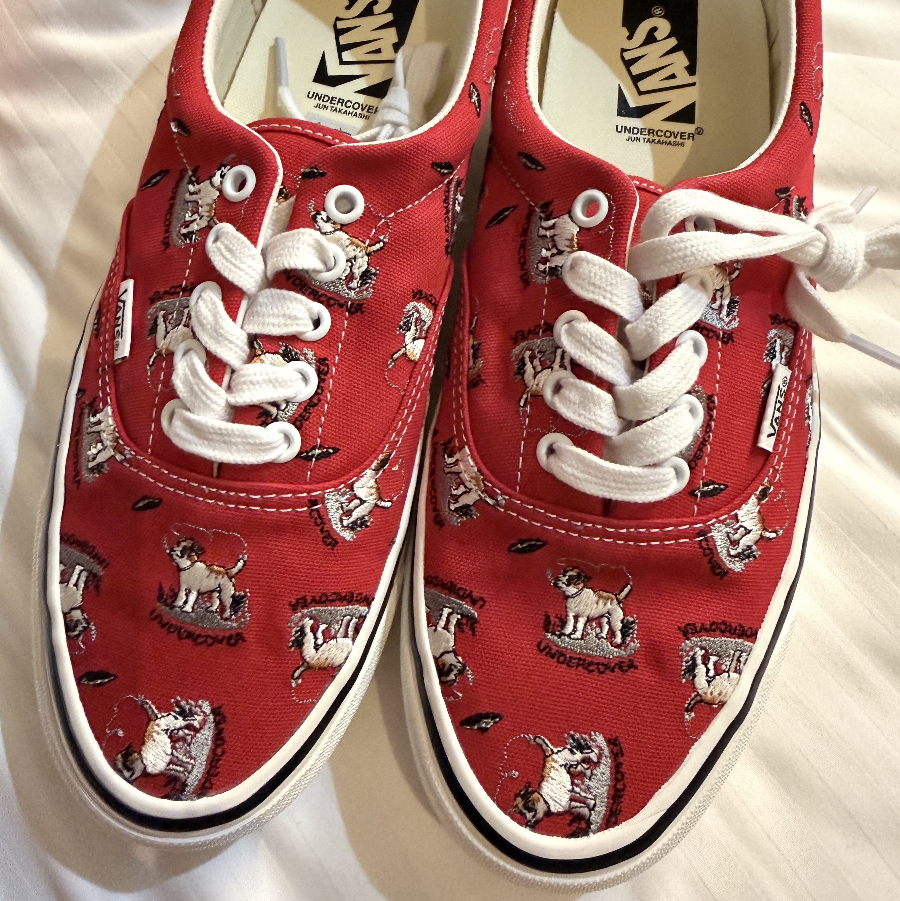 Vans x Undercover OTW Era 95 Red 착용 스타일