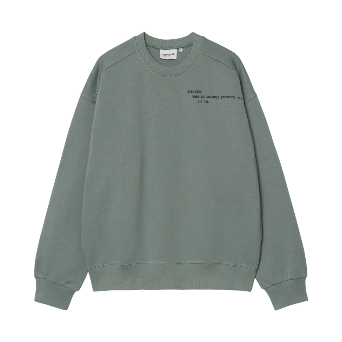 I036039-3GD-XX Carhartt WIP Punched Sweatshirt Velvet Green
