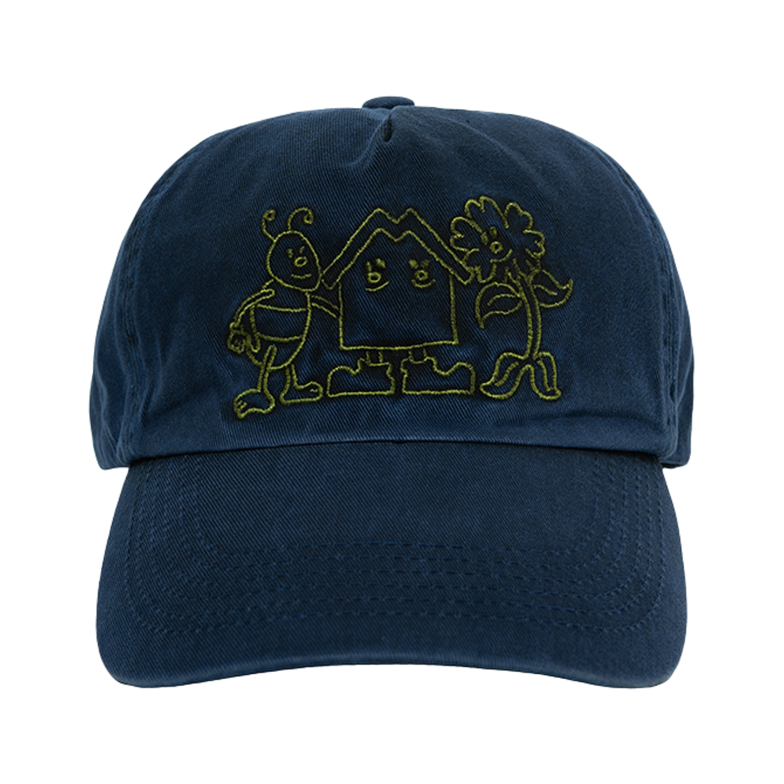 허니스쿱하우스 BHF 로고 오버다이드 캡 블루(Honey Scoop House BHF Logo Overdyed Cap Blue)