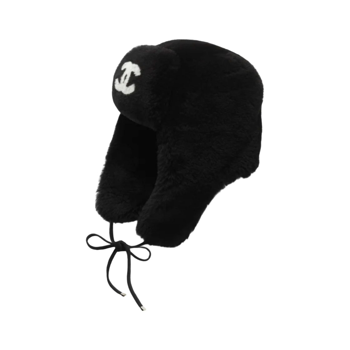 AAB265-B21478-U3847 Chanel Chapka Shearling Lambskin Black Ecru