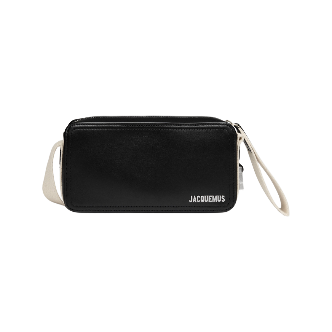 BAM00092AC1-7C01-990 Jacquemus The Horizontal Cuerda Utility Rectangle Bag Black