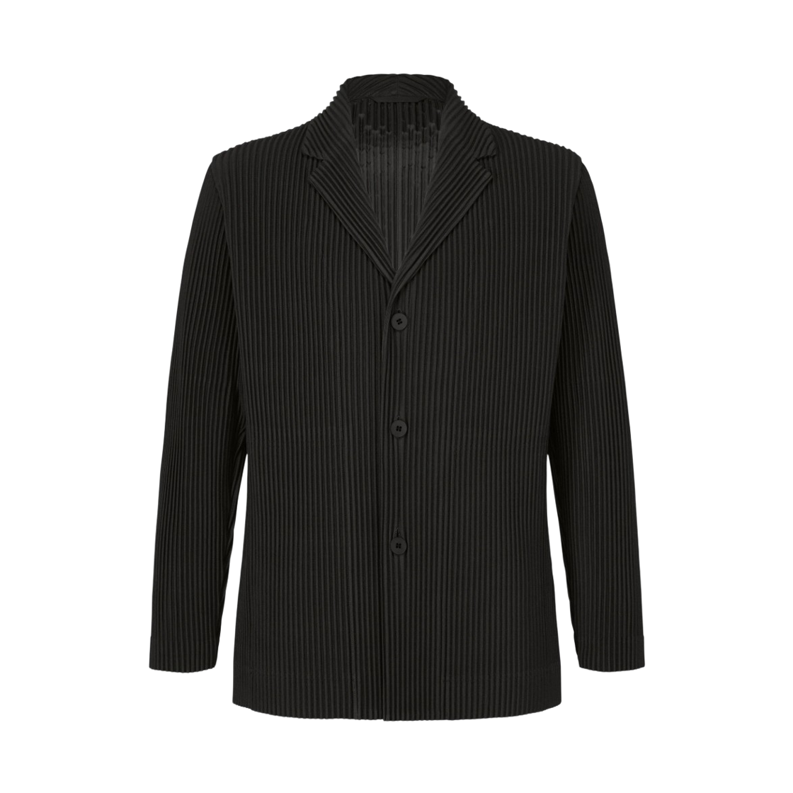 HP56-JD155-15 Homme Plisse Issey Miyake Tailored Pleats 2 Jacket Black