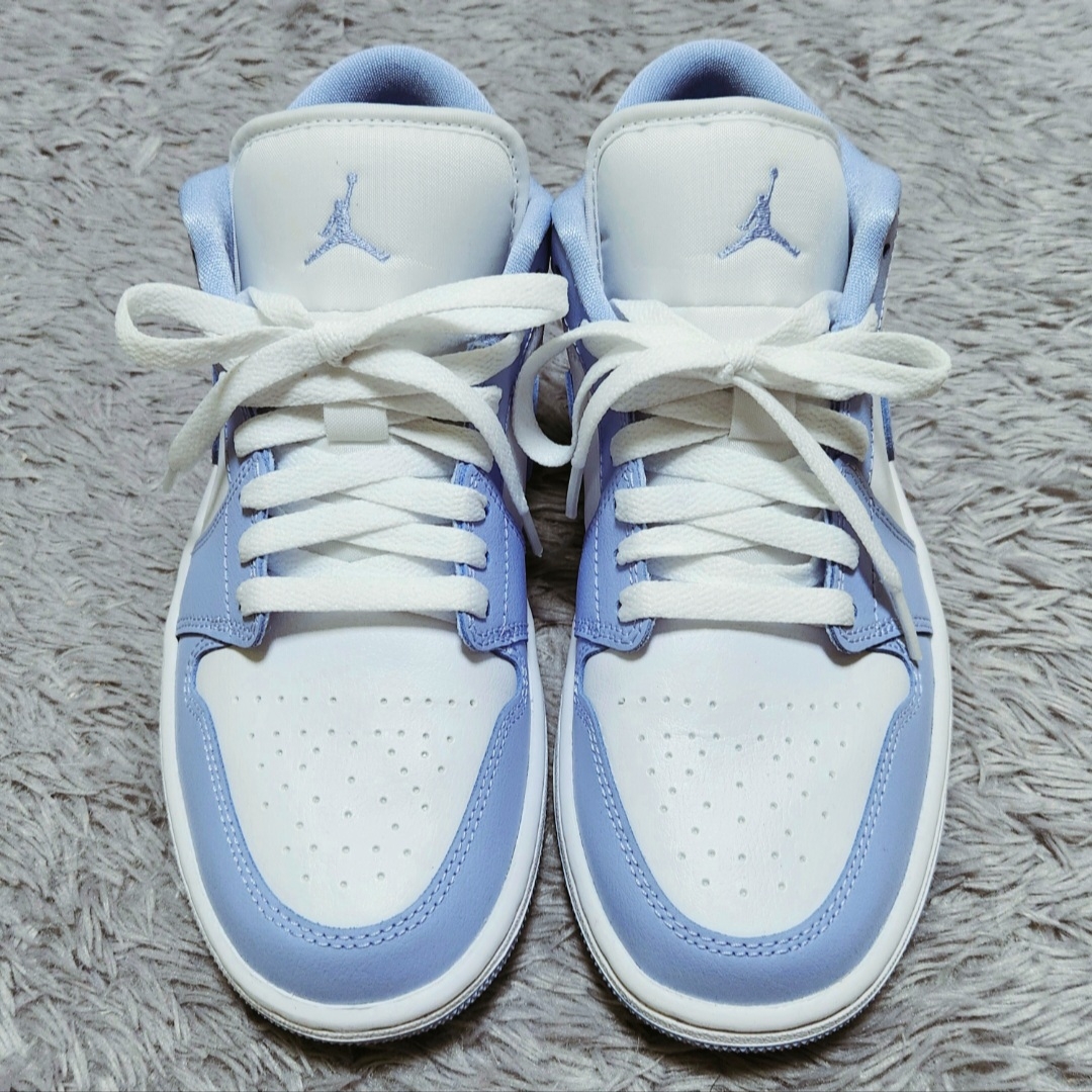 (W) Jordan 1 Low White Aluminum 착용 스타일 - 3