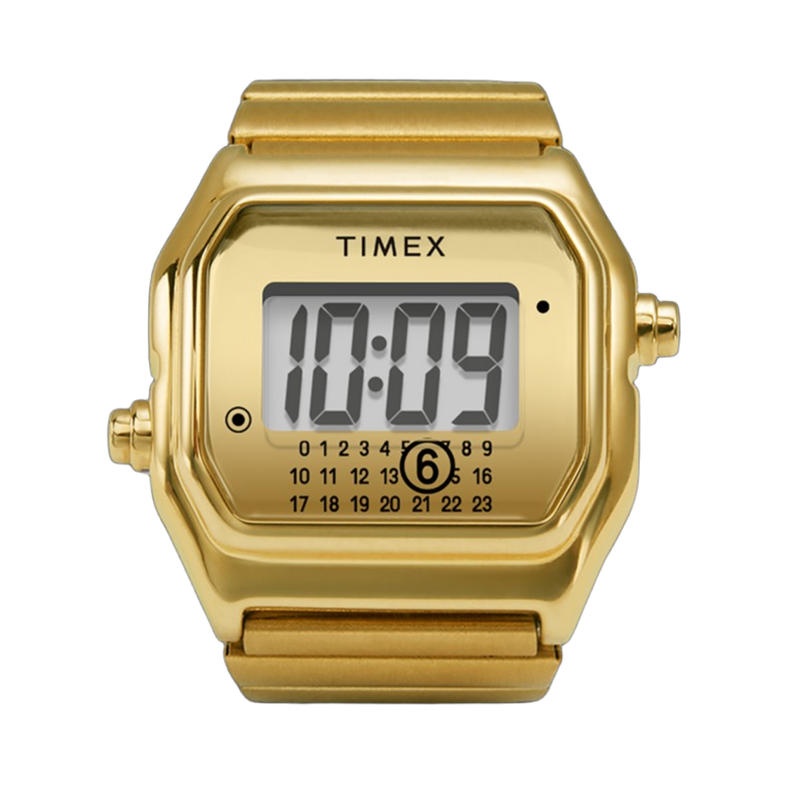 타이맥스 x MM6 메종 마르지엘라 T80 링 워치 스테인리스 스틸 골드(Timex x MM6 Maison Margiela T80 Ring Watch Stainless Steel Gold)
