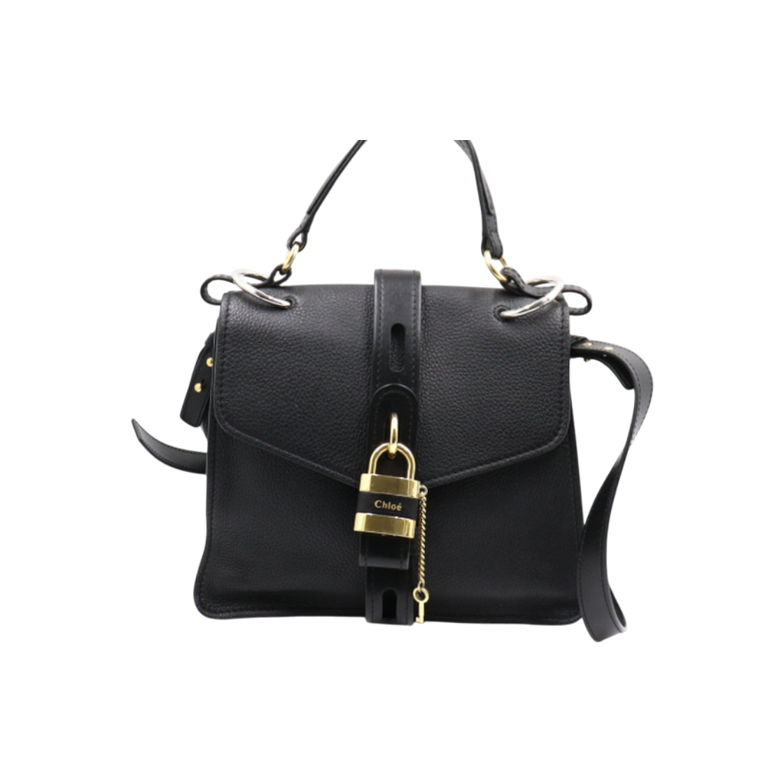 ITUP8AA69PIJ Chloe Abbey Day Medium Black Leather Tote & Shoulder Bag