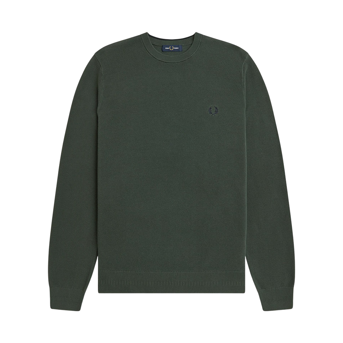 AFPM2531309-X89 Fred Perry Pique Stitch Knit Court Green