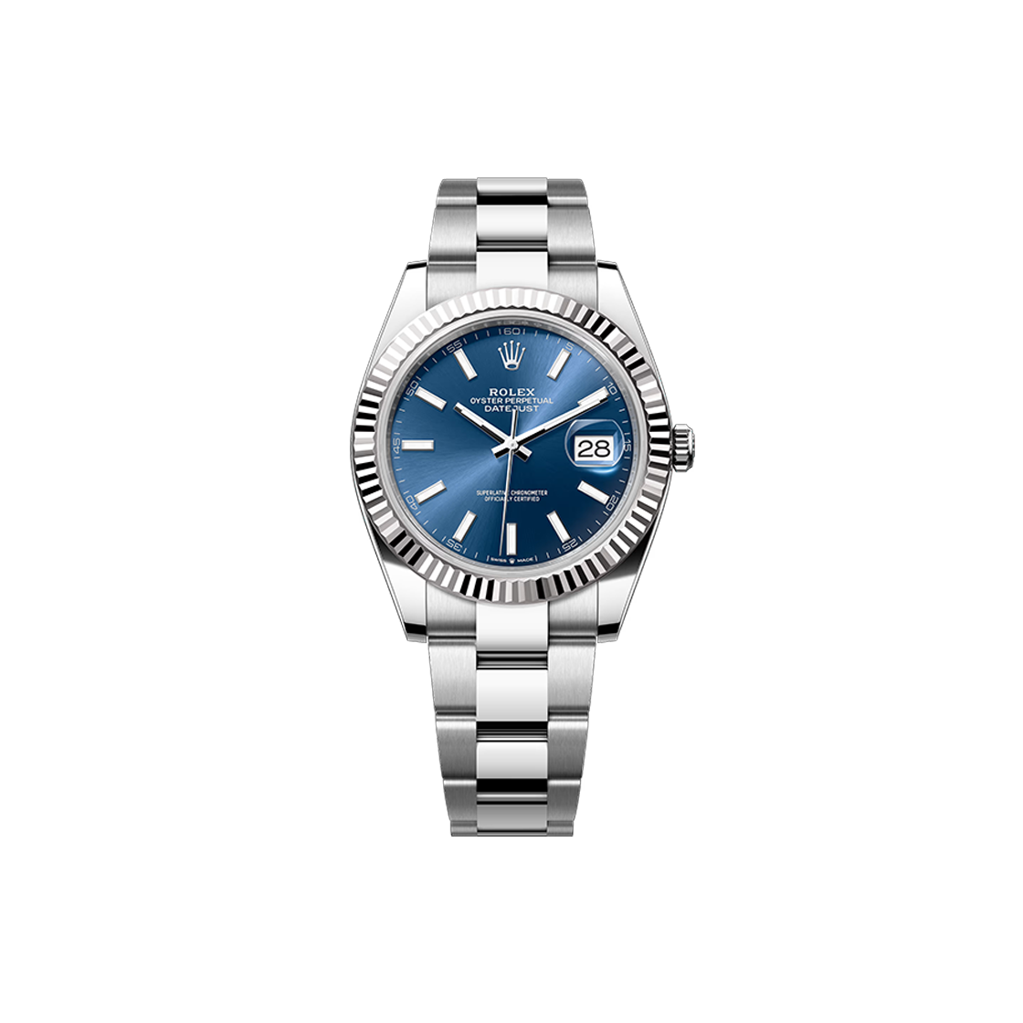 ITP2WRUPT6HG Rolex Datejust 41 - 126334 Blue Dial Oyster No. 6939