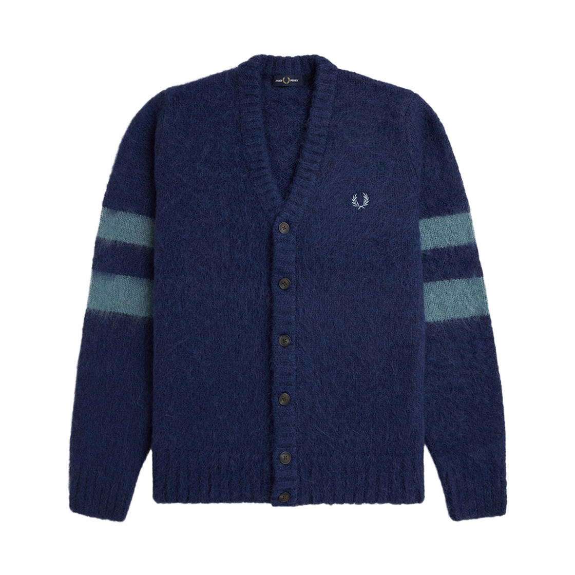 AFPM2531550-143 Fred Perry Chunky Tipped Sleeve Cardigan French Navy