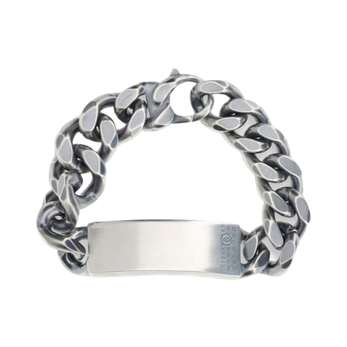 SM7UY0094P8601954 MM6 Maison Margiela Curb Chain Bracelet Silver