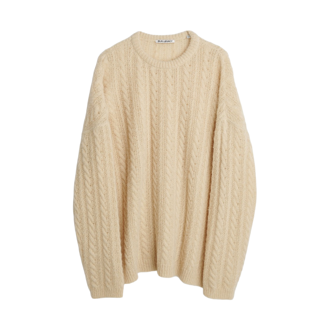 아워레가시 팝오버 라운드넥 카멜 케이블 퍼지 알파카(Our Legacy Popover Roundneck Camel Cable Fuzzy Alpaca) - 1