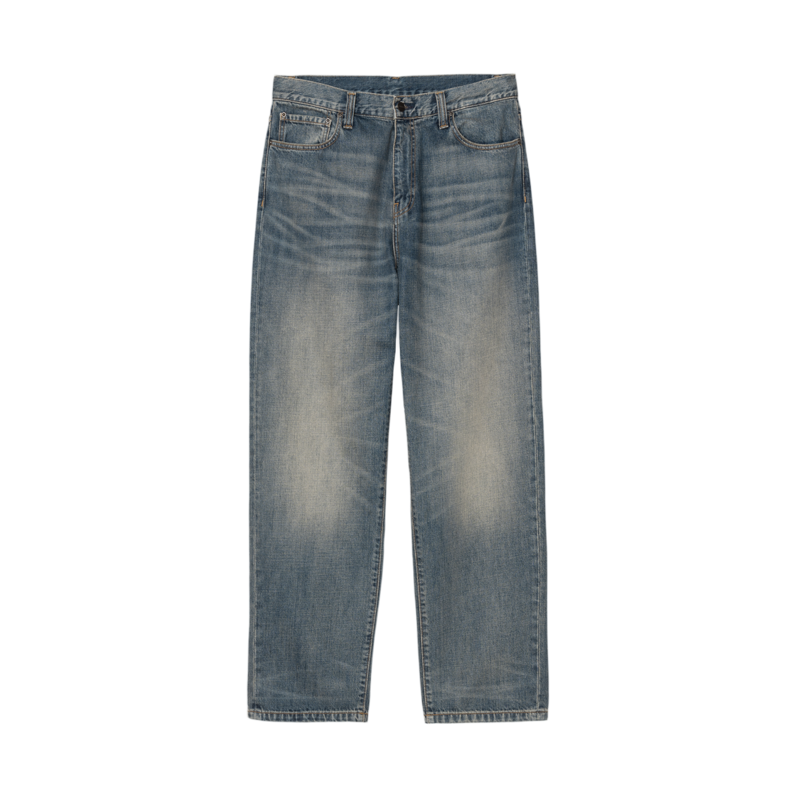 칼하트 WIP 에어론 팬츠 블루 원 워시드(Carhartt WIP Aaron Pant Blue Worn Washed) - 2