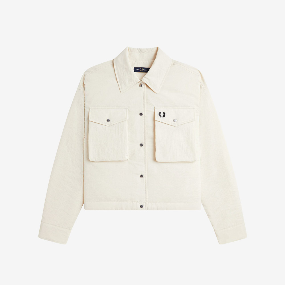 프레드 페리 우먼스 패디드 오버셔츠 에크루(Fred Perry Womens Padded Overshirt Ecru) - 5