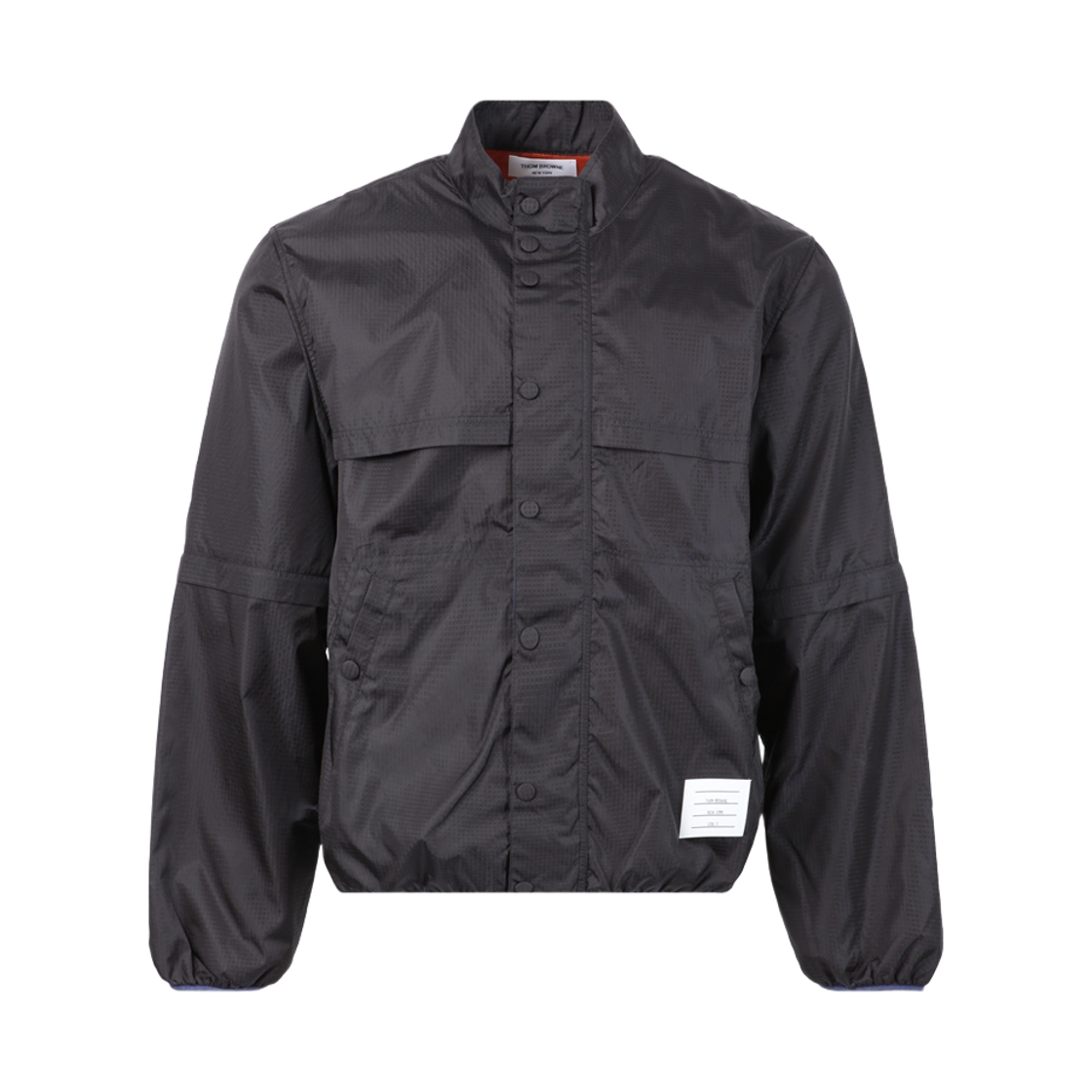 MJT352A-F0138-415 Thom Browne Removeable Ripstop Jacket Navy