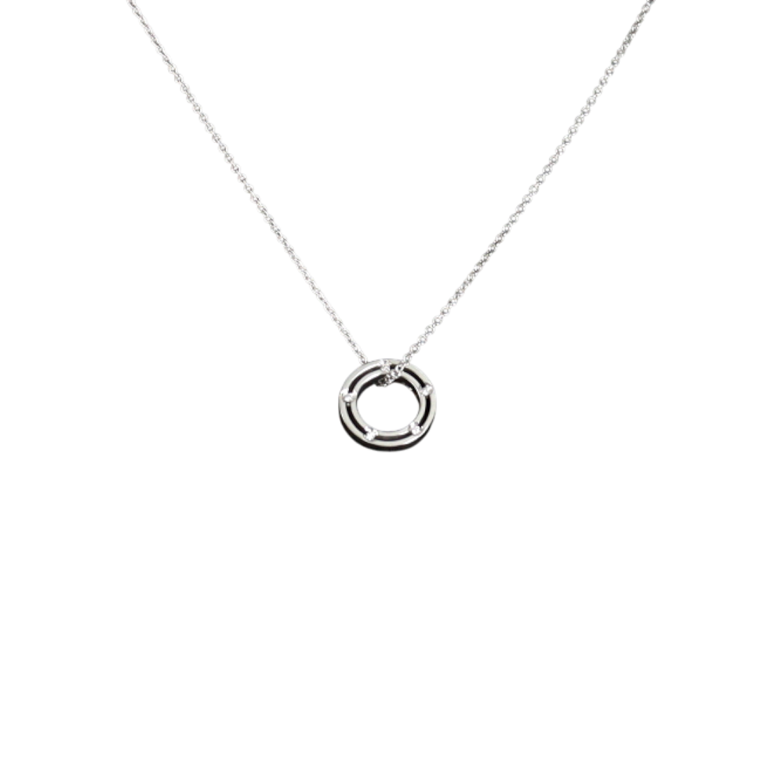 IT2FARAE8JWG DAMIANI D-SIDE Necklace with 10 Diamonds in 18K White Gold