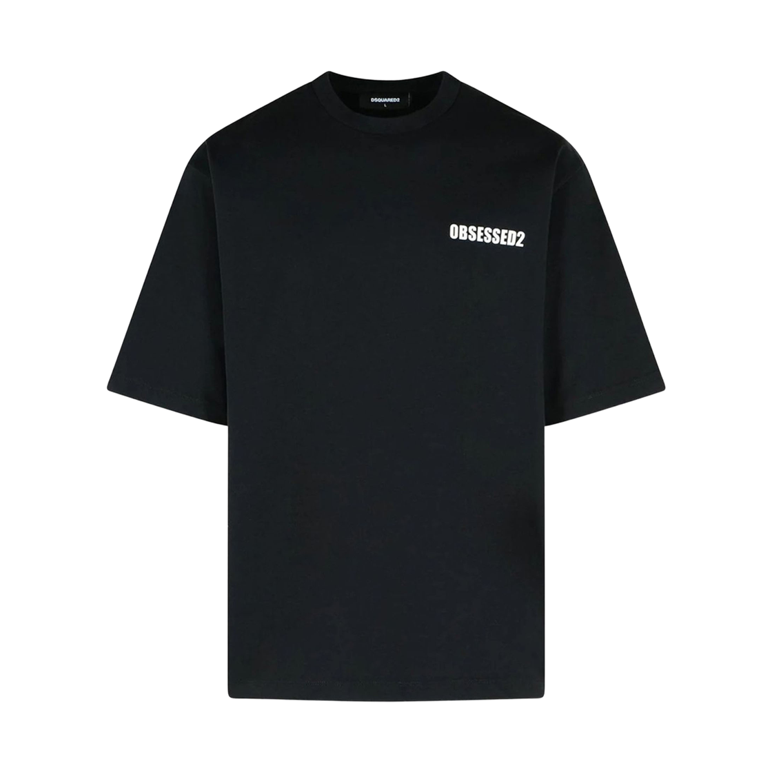 S74GD1479D20033900 Dsquared2 Loose Fit Obsessed2 T-Shirt Black