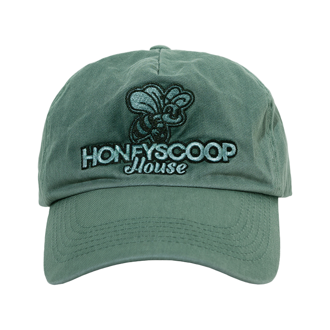 허니스쿱하우스 스마일 비 오버다이드 캡 그린(Honey Scoop House Smile Bee Overdyed Cap Green)