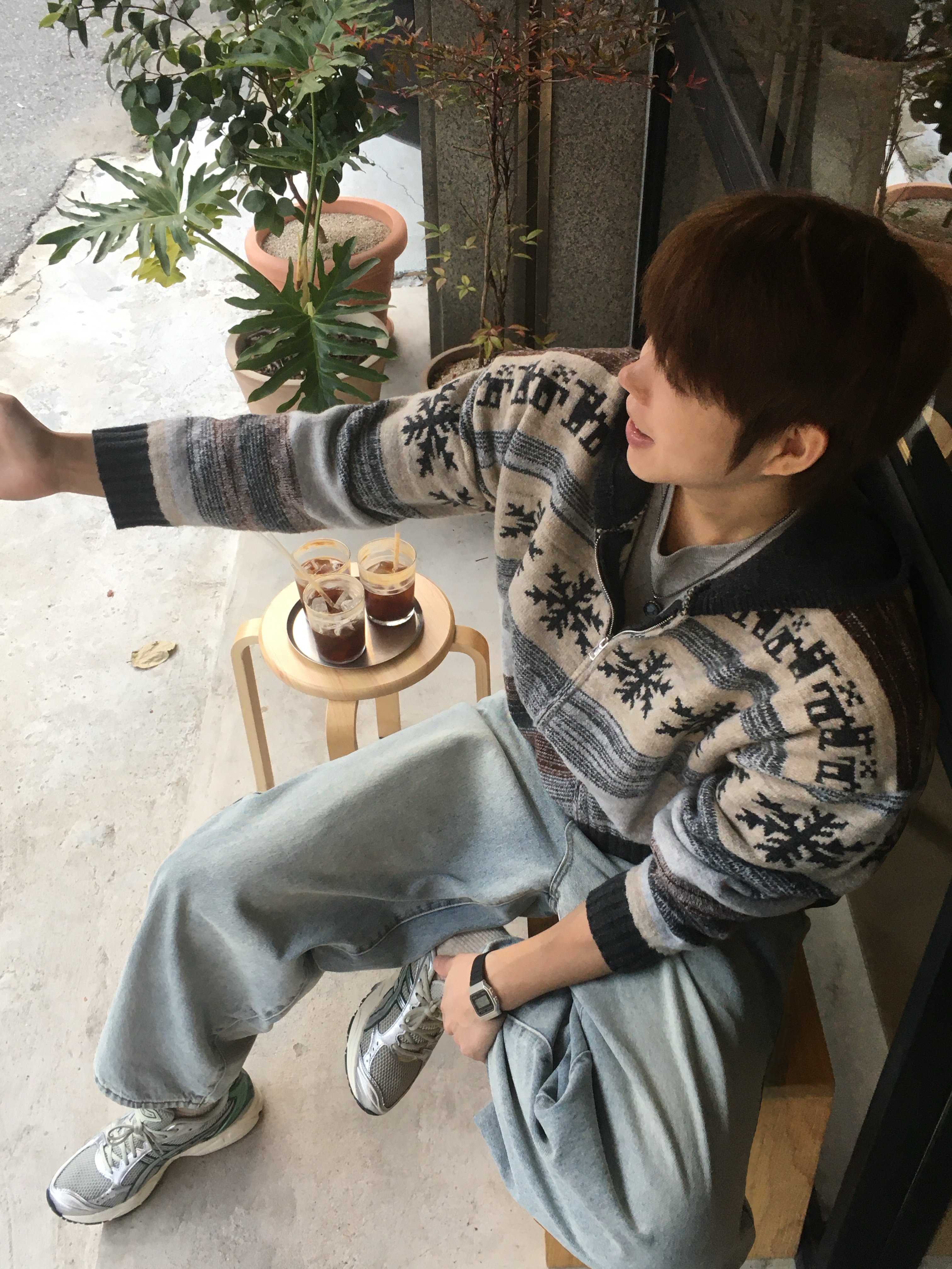 Asics Gel-Kayano 14 Dried Leaf Green Pure Silver 착용 스타일 - 3