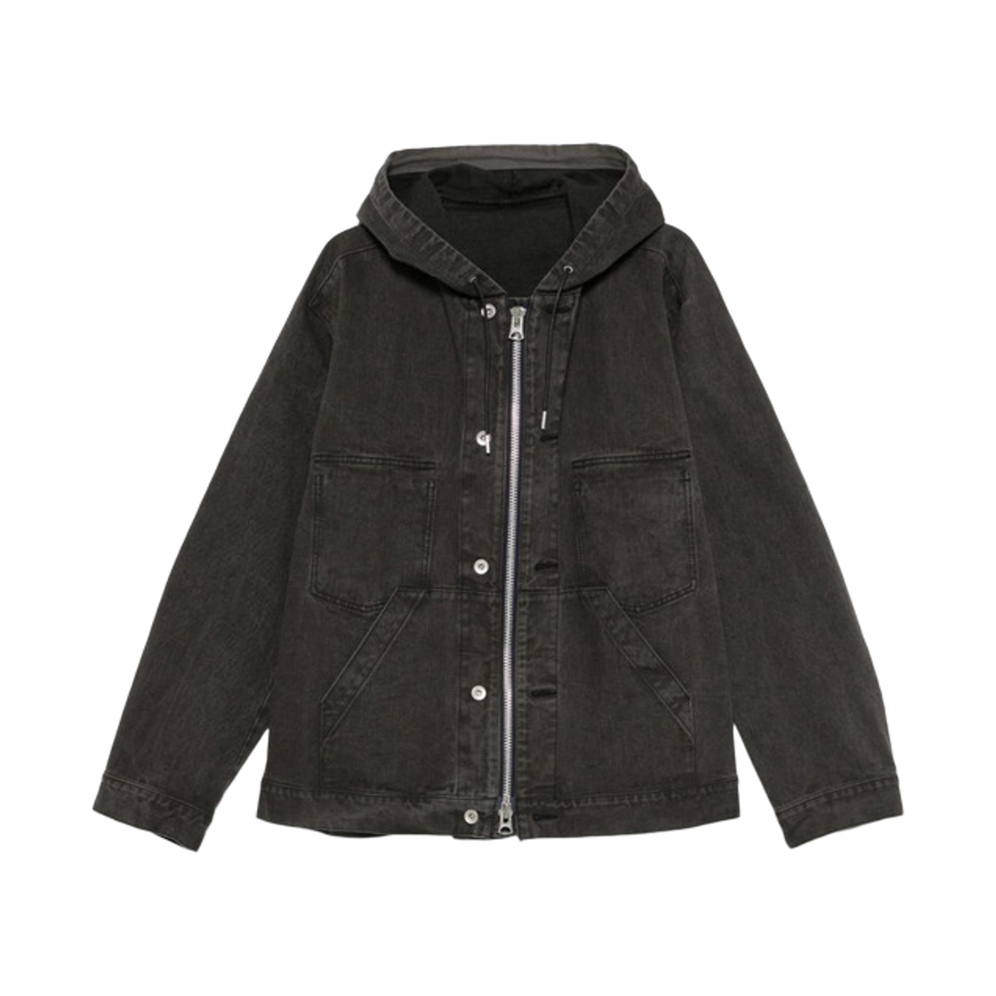 사카이 멀티 포켓 데님 후드 자켓 그레이(Sacai Multi Pocket Denim Hooded Jacket Grey)