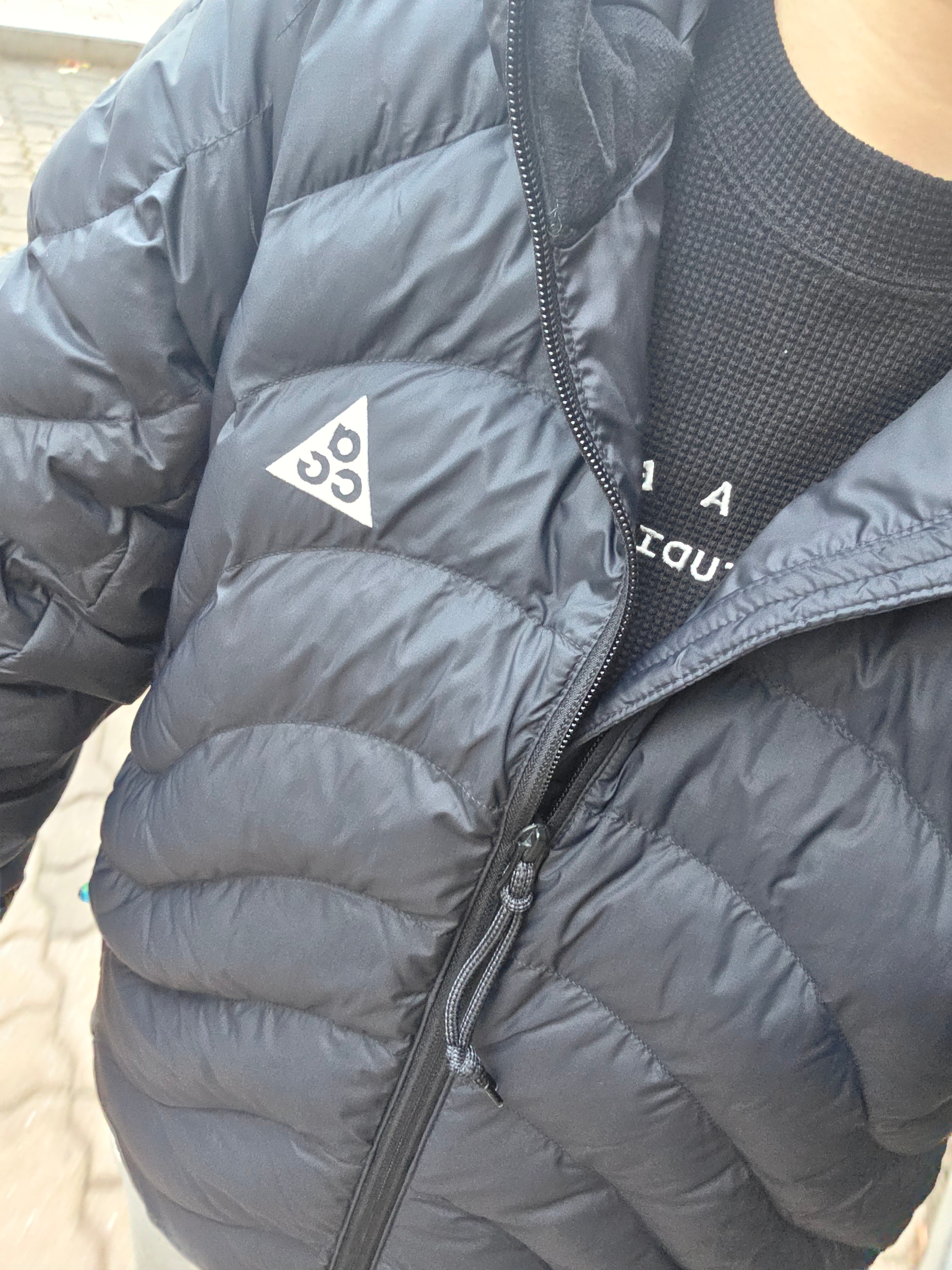 (W) Nike ACG Lava Flow Therma-Fit ADV Jacket Black Summit White, IAB Studio Waffle Long Sleeve Black White 착용 스타일