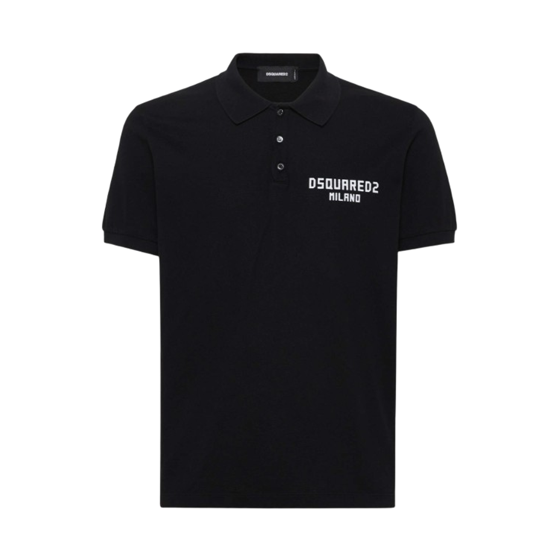 디스퀘어드2 다이드 테니스 핏 밀라노 폴로 블랙(Dsquared2 Dyed Tennis Fit Milano Polo Black)