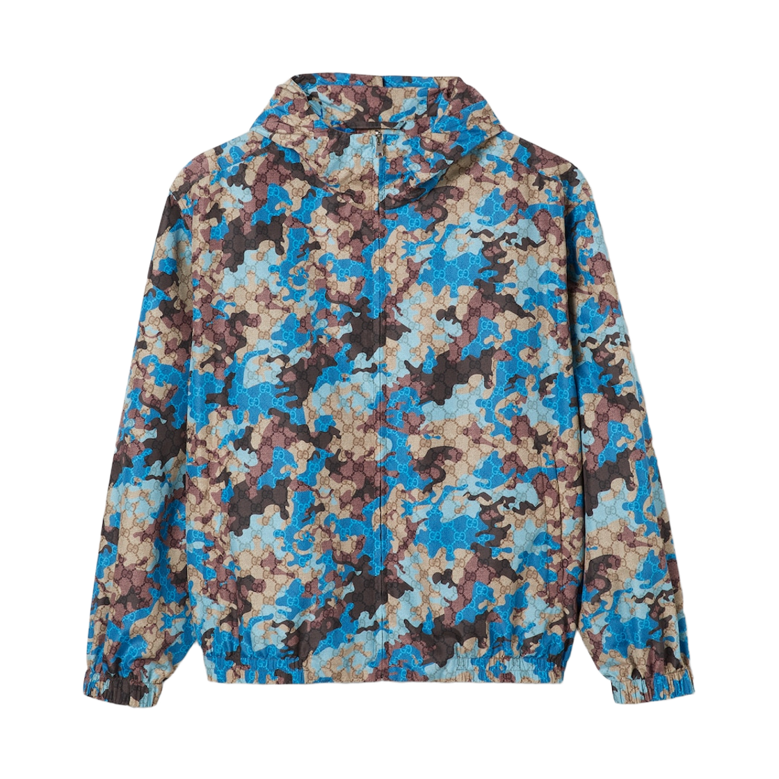 814110-ZAUJL-2031 Gucci Print Technical Poplin Jacket Multicolor
